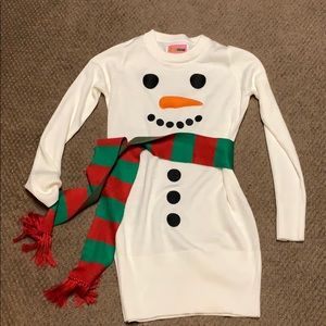 Stretchy ugly Christmas sweater dress Size M